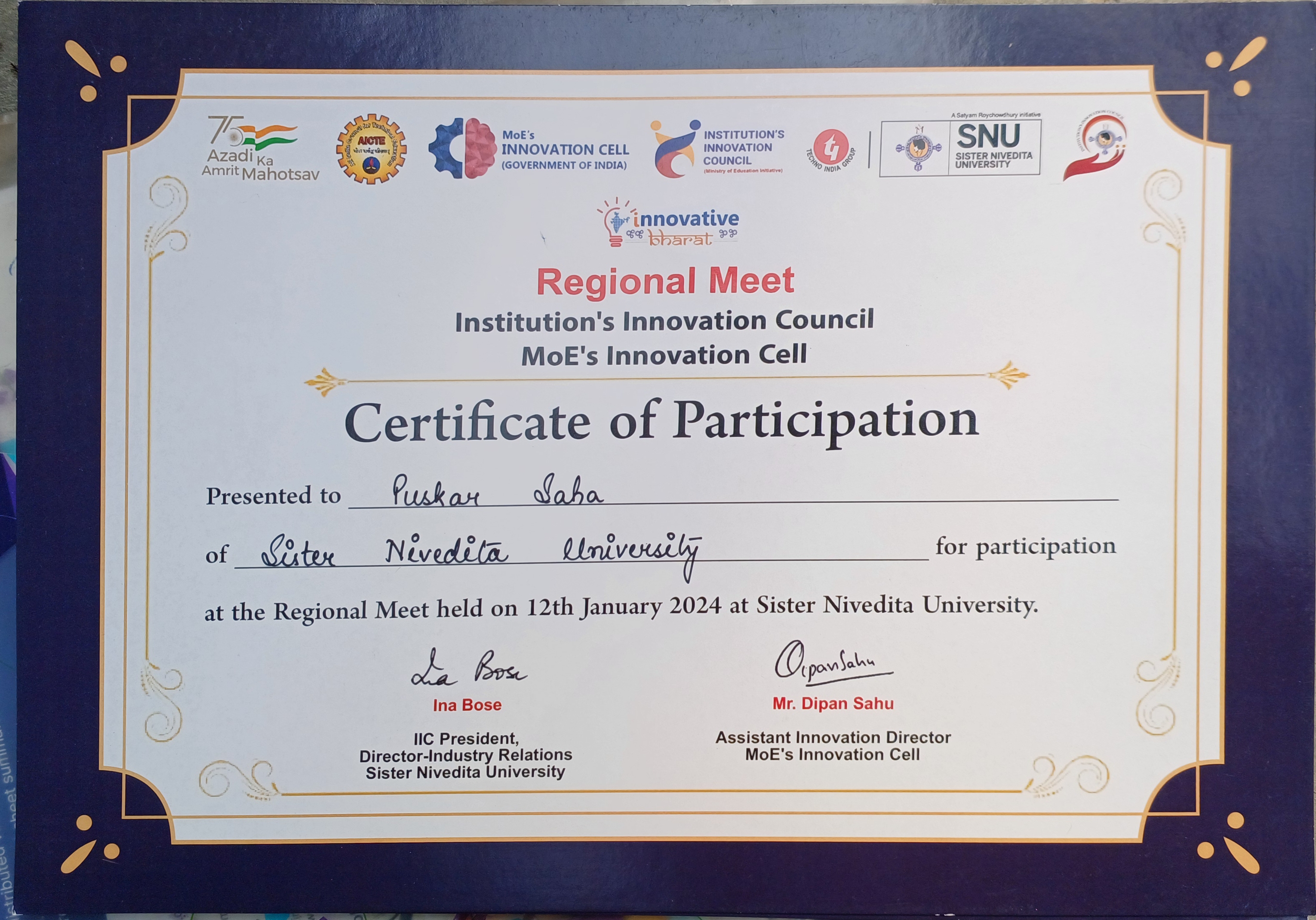 Certificate 1